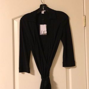 Diane von FURSTENBERG Black Wrap Dress